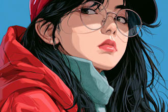draw commission into anime or manga style art