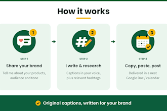 write engaging instagram captions and hashtags for your brand
