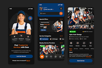 develop car towing app, vehicle shipping app, car repair and maintenance app