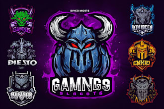design gaming esports mascot logo