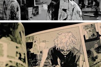 draw anime manga page nsfw comic book illustration