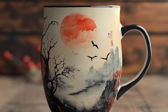design awesome custom mug design