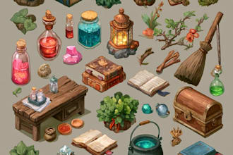create high quality 2d game background art