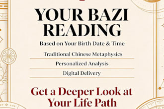 provide a personalized chinese bazi four pillars reading