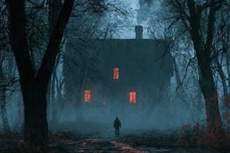 design a custom horror book cover for your novel