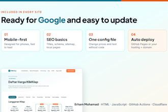 build a fast business website with whatsapp booking