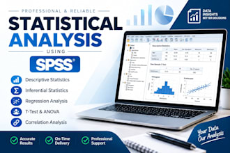 do statistical data analysis ,spss and interpretation
