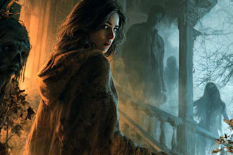 design a premium horror book cover