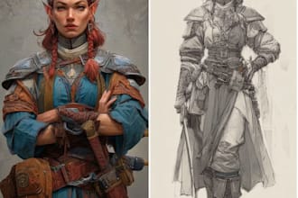 dnd character art and dnd character art
