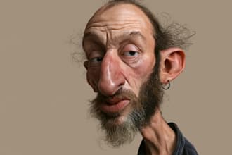 draw digital caricature from your photo
