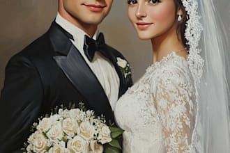 unique oil painting portrait