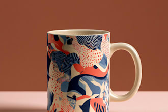 create coffee mug design for your pod business