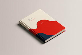 recreate or design a professional book cover front, back, and spine