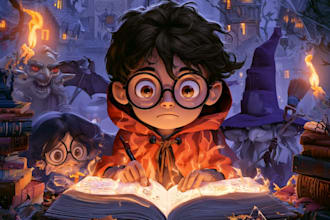 design cartoon book cover and book cover for you