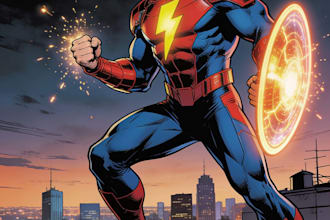 superhero character for comics
