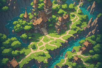 draw a custom map for fantasy, scifi, book or boardgame