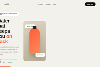 build a responsive landing page