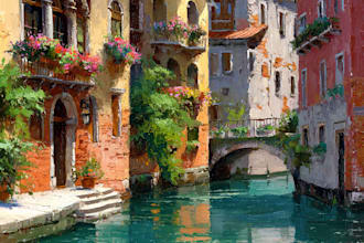 design custom oil painting landscape and nature art