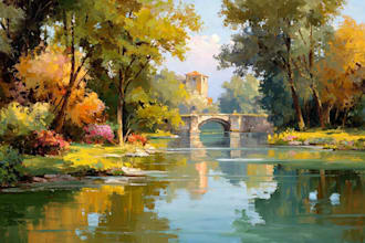 landscape oil painting art