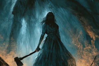 create a vintage horror comics artwork
