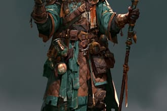 fantasy dnd character illustration
