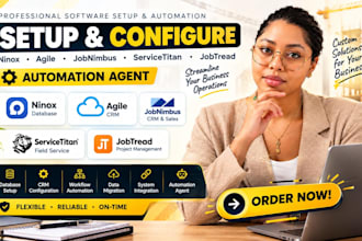 setup ninox database agile jobnimbus servicetitan jobtread buildpro urane crm