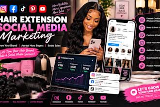 hair extension SMM beauty hair salon haircare leads and google ads meta ads