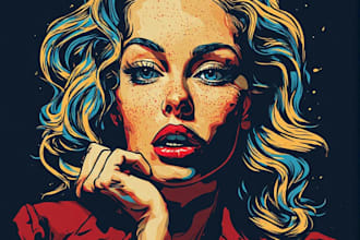 design custom pop art prints and hand