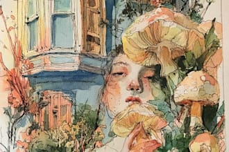 make watercolor illustrartion for watercolor