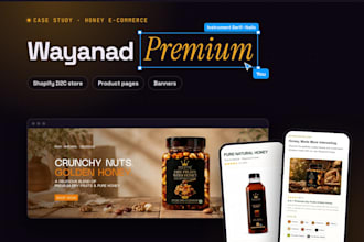 build a shopify food store or grocery website that sells online