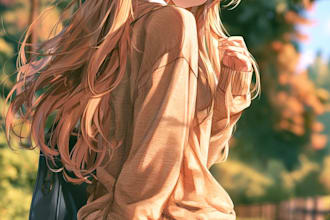 draw anime character illustration