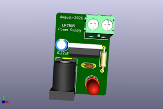 design a 2 layer pcb in kicad