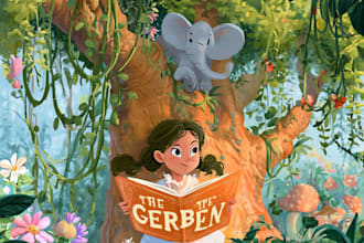 children story book illustration children story children