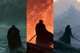 fantasy book cover design or fantasy book cover