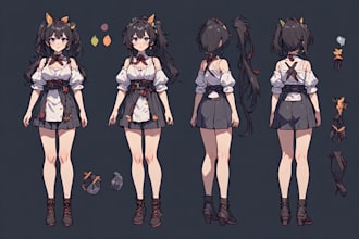 make illustration in anime and manga style