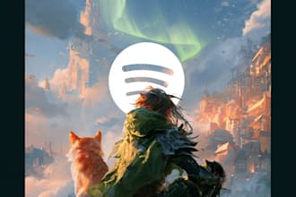 design magical fantasy spotify cover art