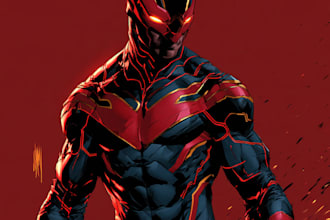 superhero character for comics