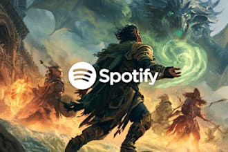 create dreamy fantasy spotify cover artwork