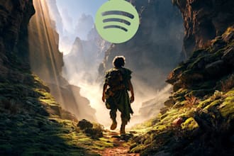 create mystical fantasy spotify cover design