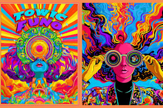 cerate a psychedelic surrealistic art for you