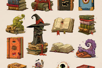 create original cartoon book for your story and character