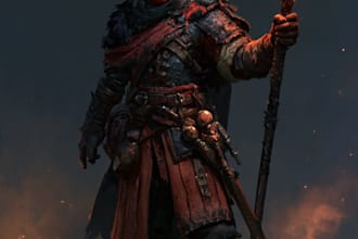 draw character art and dnd character art illustration