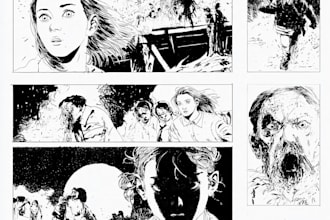 draw professional comic pages