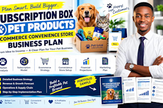 setup a subscription box pet products ecommerce convenience store business plan