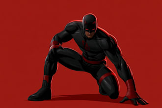 comic book illustration with comic book illustrator