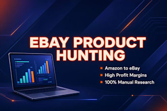 do ebay manual product hunting from amazon