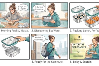 design commercial storyboard, ad storyboard, product storyboard, frame by frame