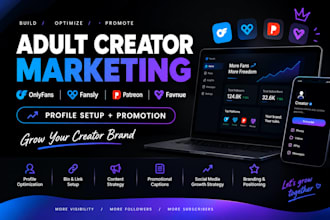 promote your onlyfans, patreon, fansly, favnue and adult creator pages