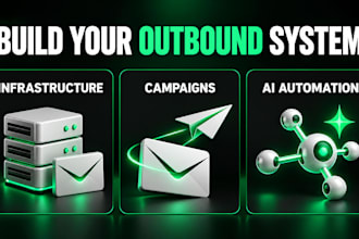 set up cold email infrastructure and outbound automation for b2b