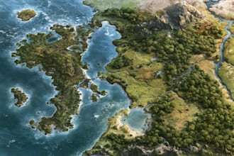 make fantasy map illustration
